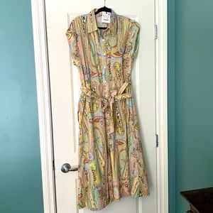 Zara Cotton Midi Shirt Dress